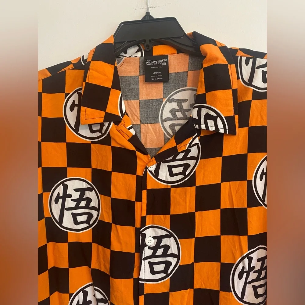 Dragon Ball Z Super Button Down Fandom Shirt- Size L - Picture 2 of 3